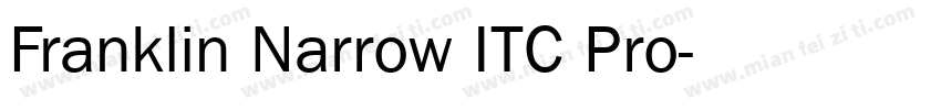 Franklin Narrow ITC Pro字体转换